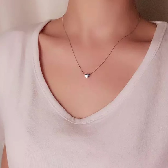 ๐ Sterling Silver 925 Heart ๐ Necklace - Picture 3 of 4